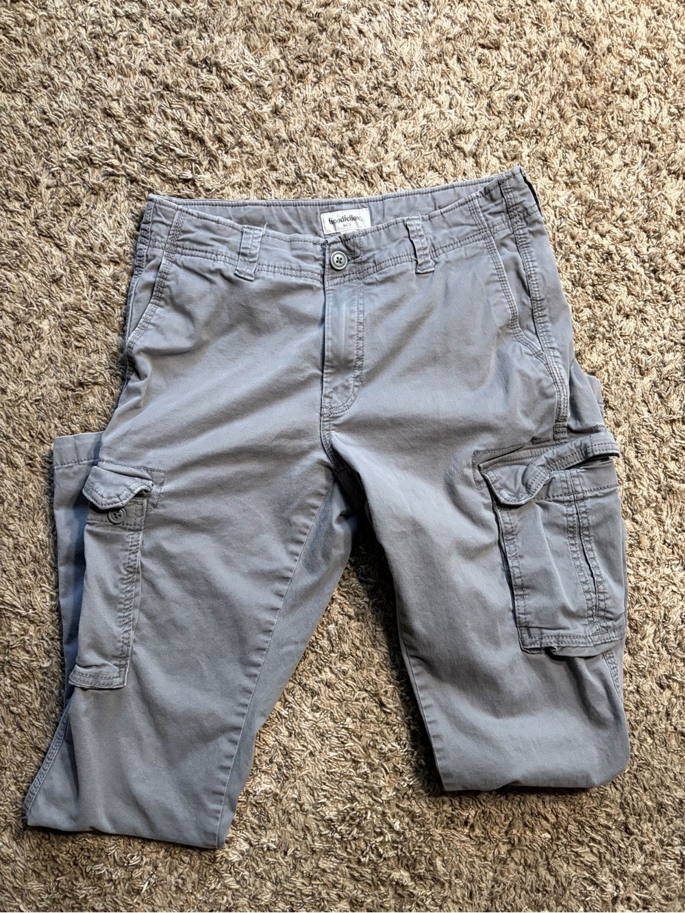 Men's Good Fellow Gray Cargo Pants 30W/32L